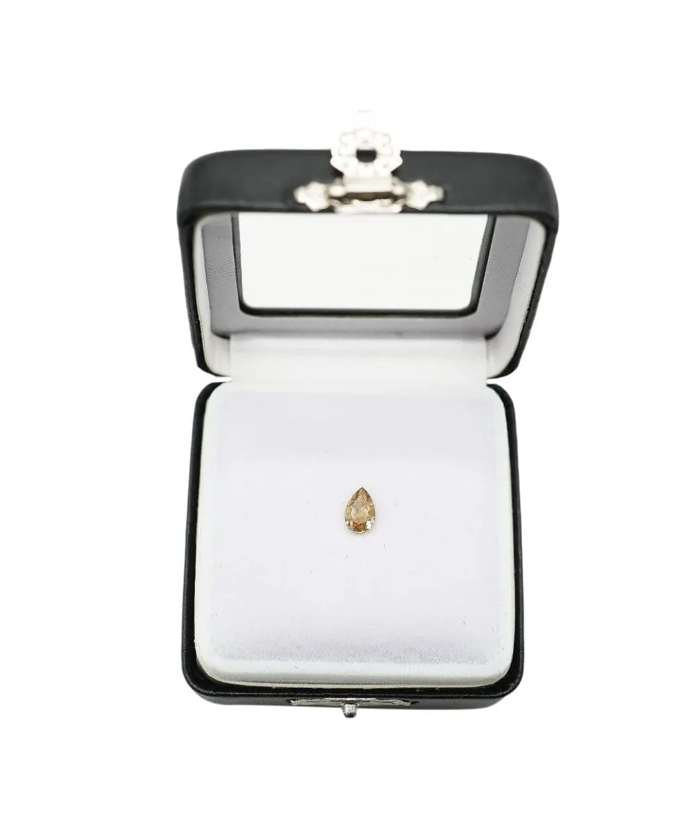 1.01 ct PEAR NATURAL ORANGE/CHAMPANGE DIAMOND ANL-S18-4