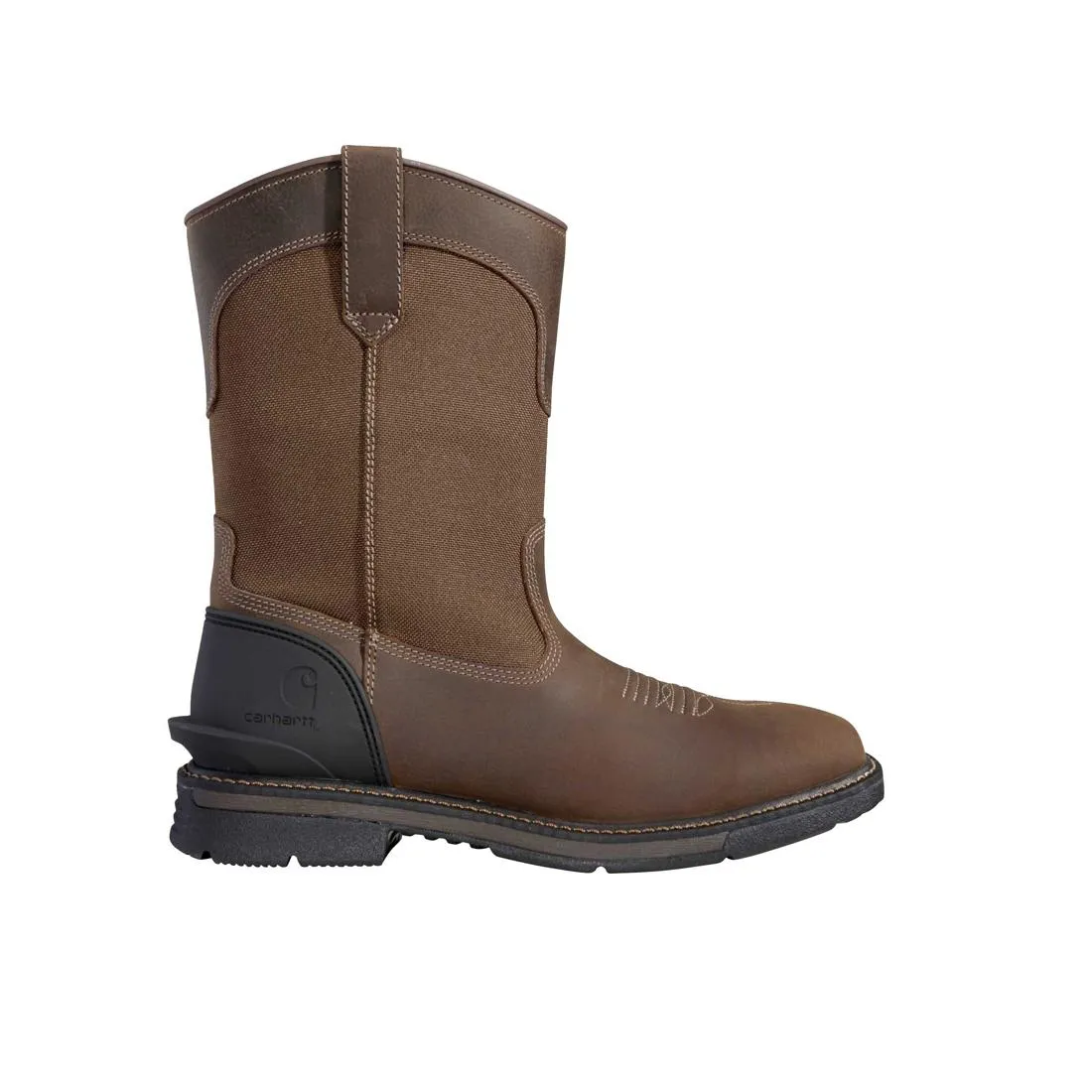 11" Montana Soft-Toe Water Resistant Square Toe Wellington Boot Brown