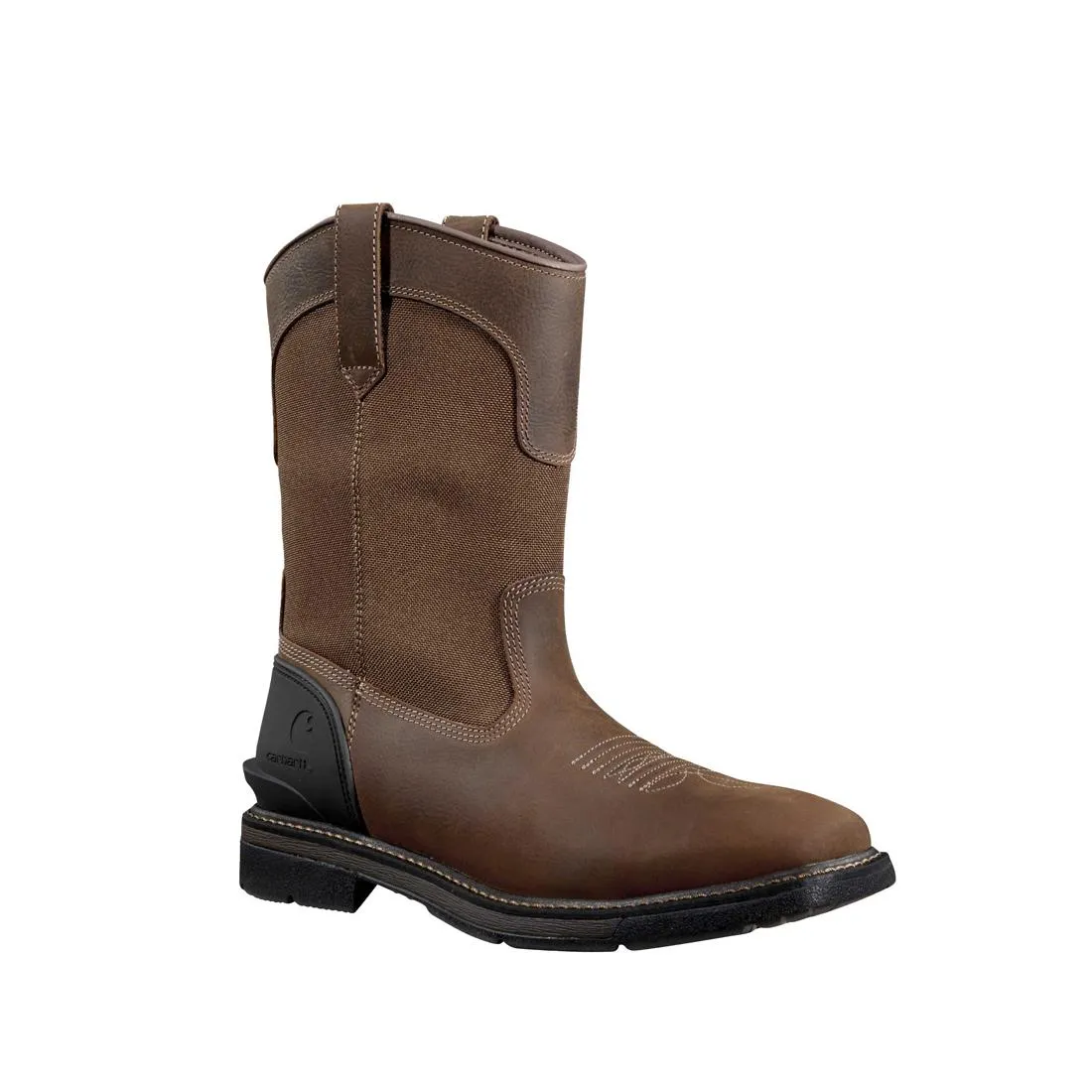 11" Montana Soft-Toe Water Resistant Square Toe Wellington Boot Brown