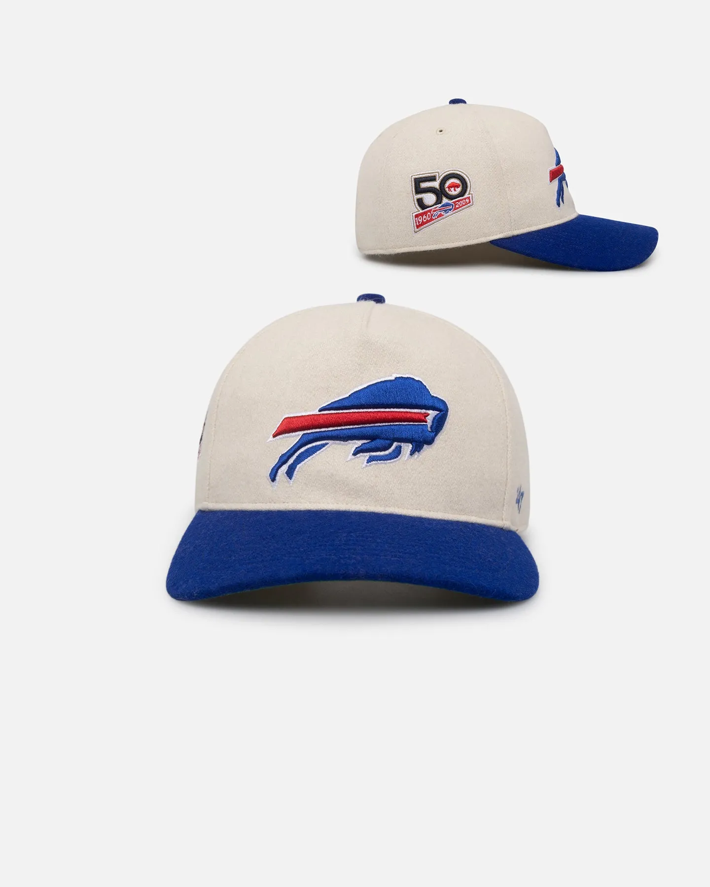 47 Brand Buffalo Bills Legacy Wooly Sure Shot Snapback Natural/Royal