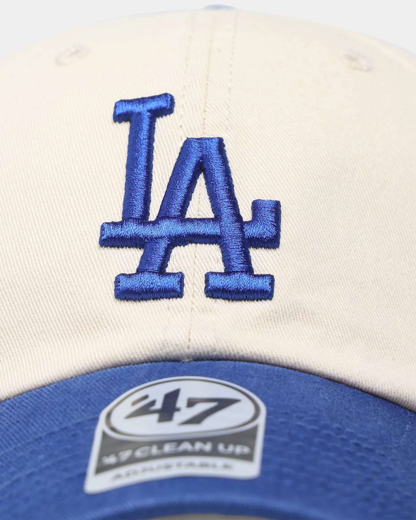 47 Brand Los Angeles Dodgers Two Tone Clean Up Strapback Natural