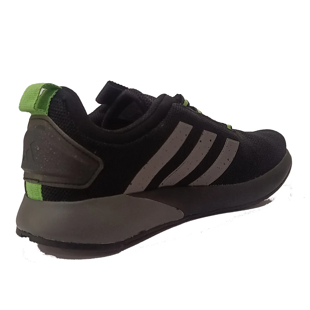 Adidas Men's Dashbomb Running Shoe (Core Black/Lucid Lime)