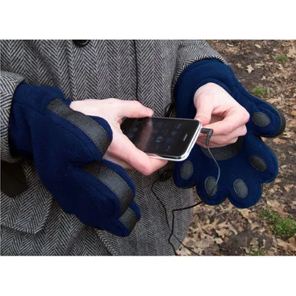 Adult Navy Fleece Mittens