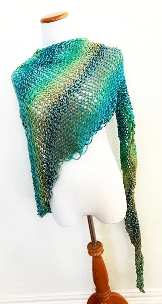 Alfie shawl, knit kit 40% off