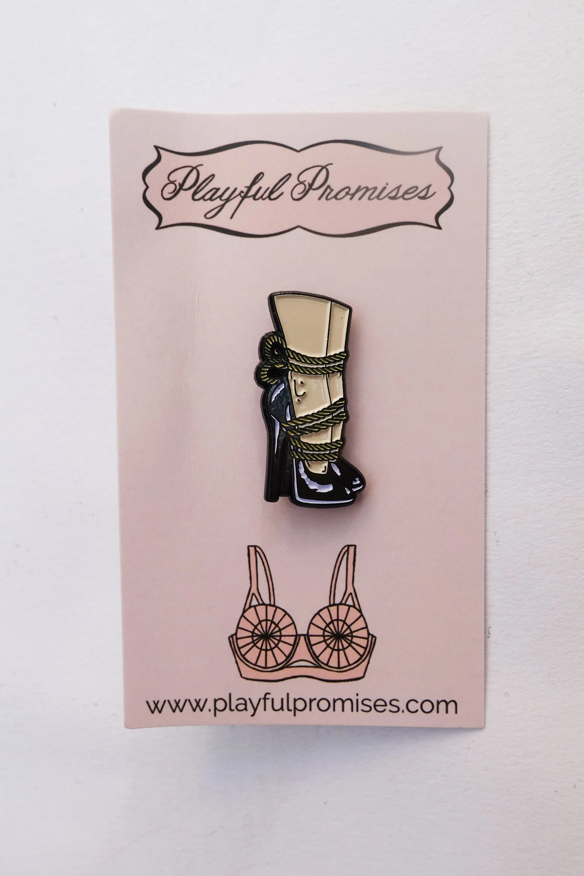 All Tied Up Enamel Pin