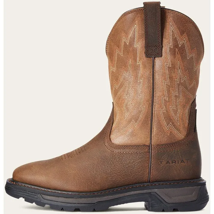 Ariat Men's Big Rig Soft Toe Western Work Boot -Brown- 10033963