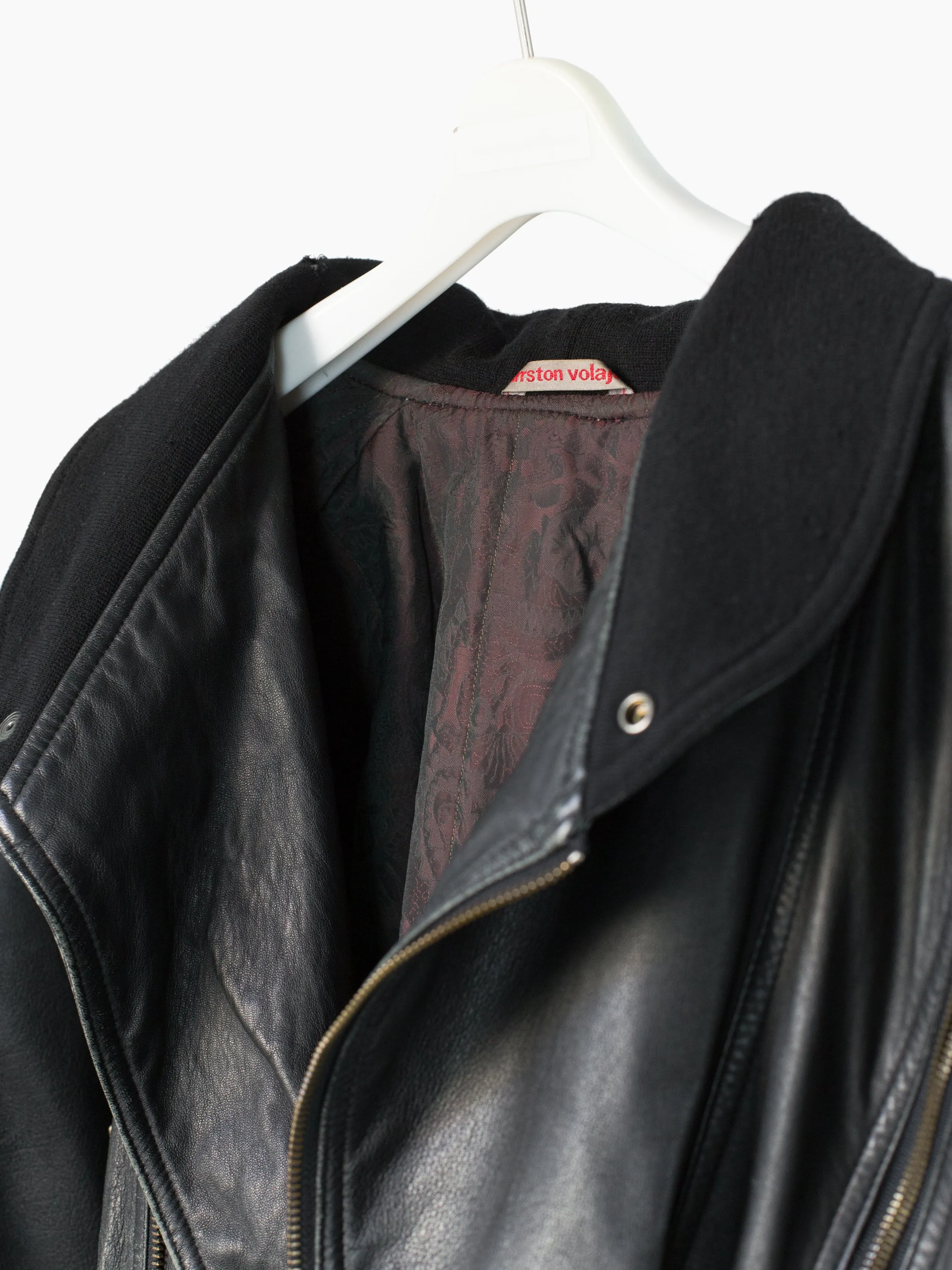 Arrston Volaju by Kohshin Satoh 80s Shoulder Strap Armzip Leather Jacket