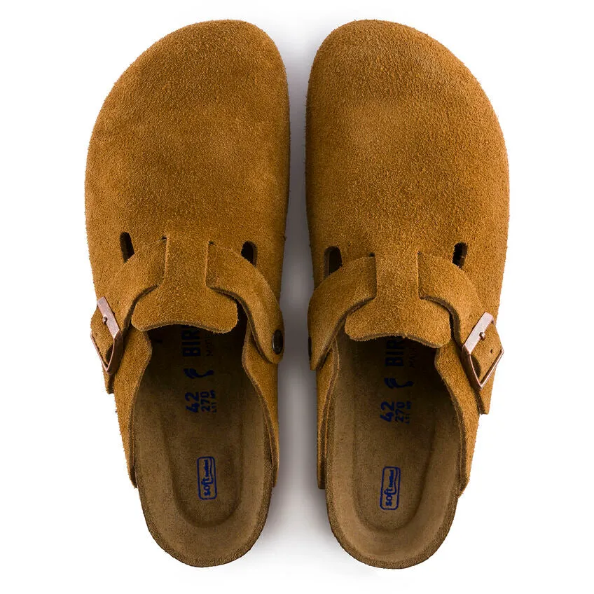 Birkenstock Boston Soft Footbed Suede Leather