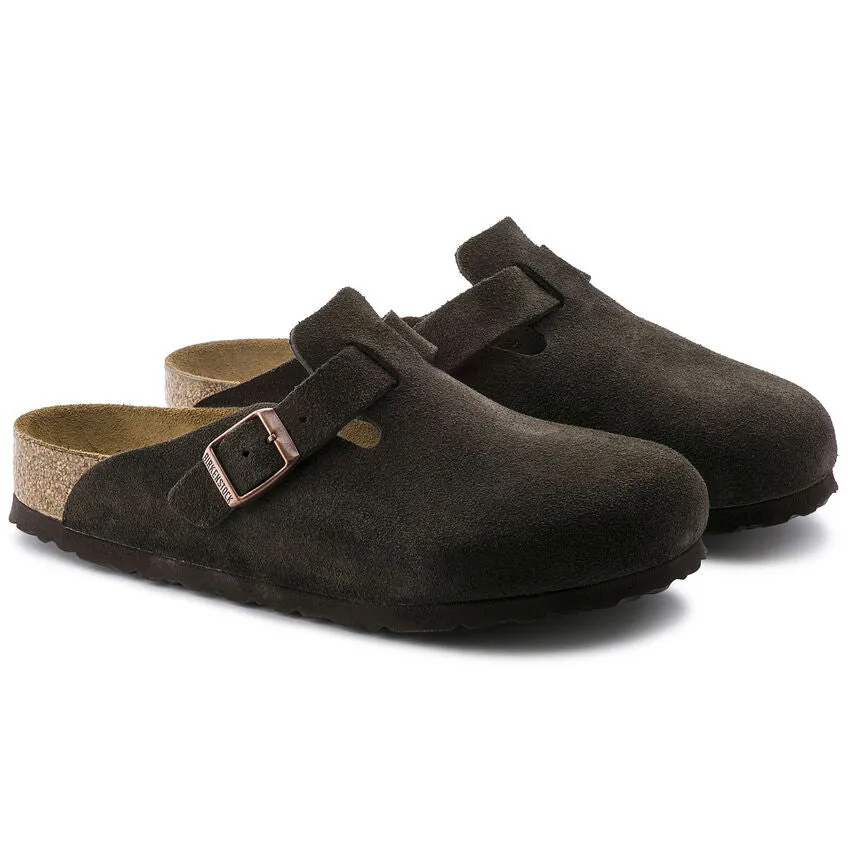 Birkenstock Boston Soft Footbed Suede Leather