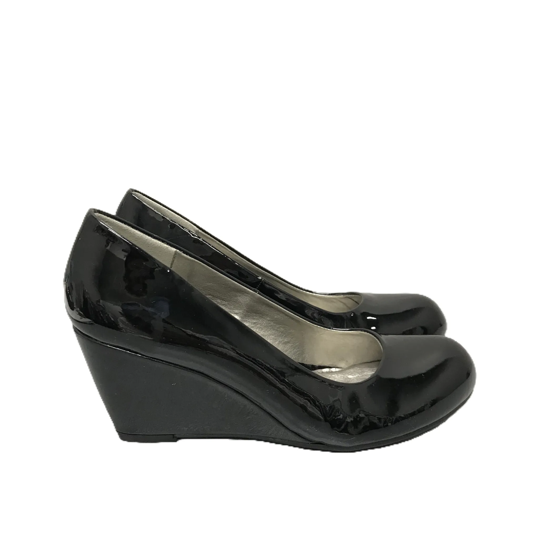 Black Shoes Heels Wedge By Cl By Chinese Laundry, Size: 7.5