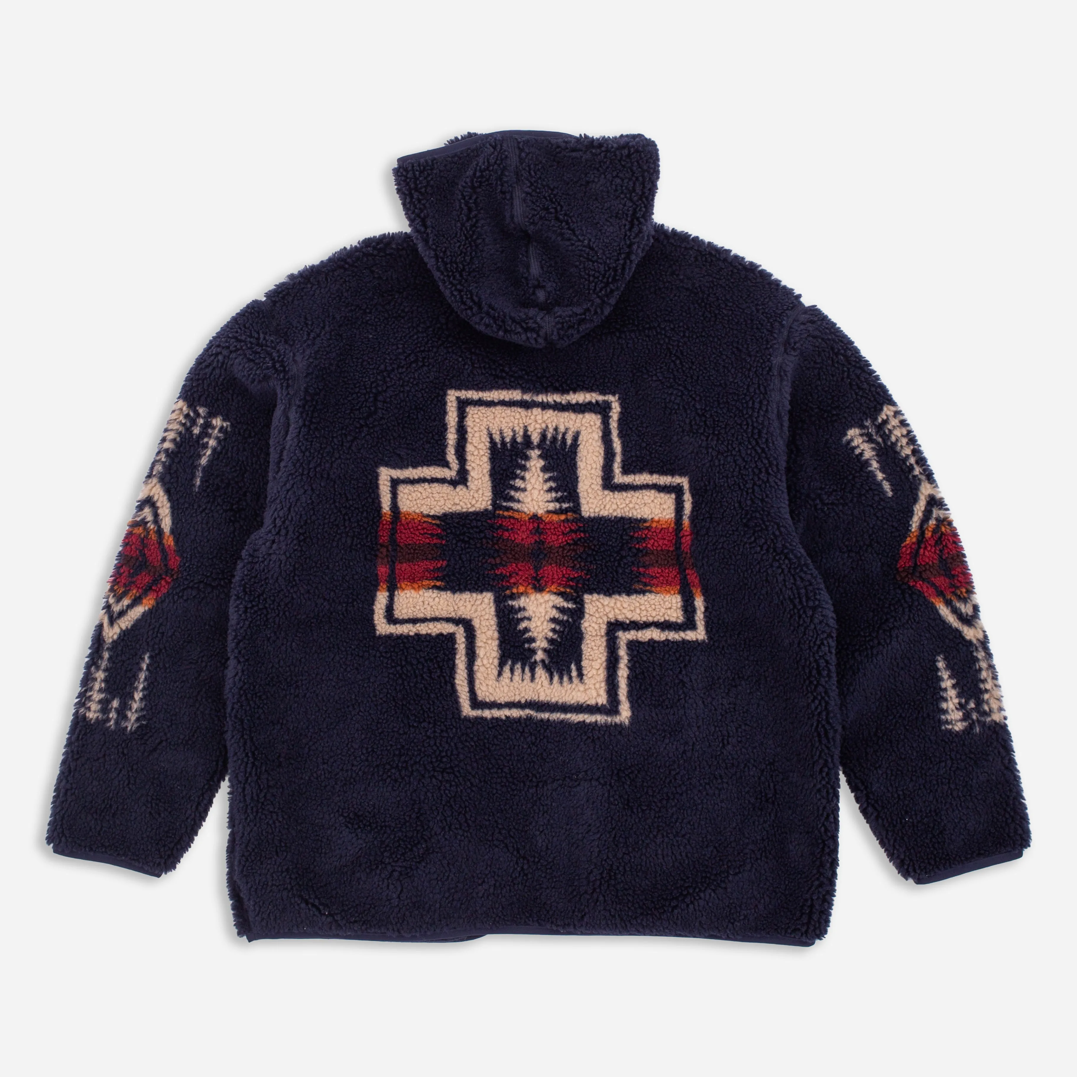 BOA SHERPA FLEECE HOODIE - NAVY HARDING