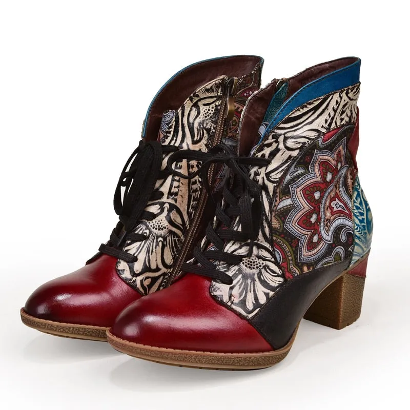 Bohemian Flower Boots