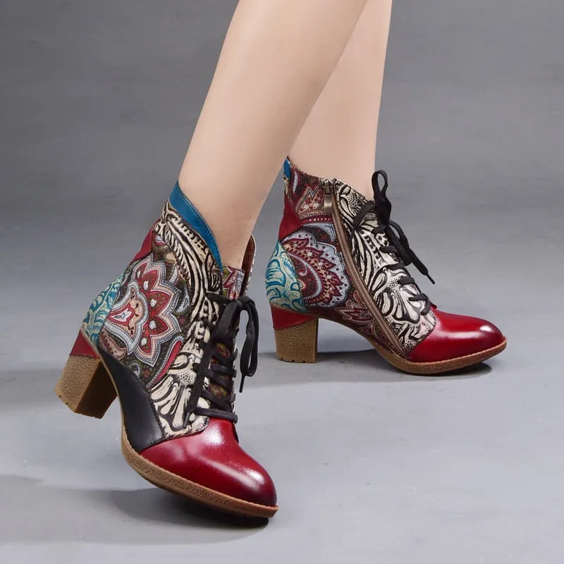 Bohemian Flower Boots