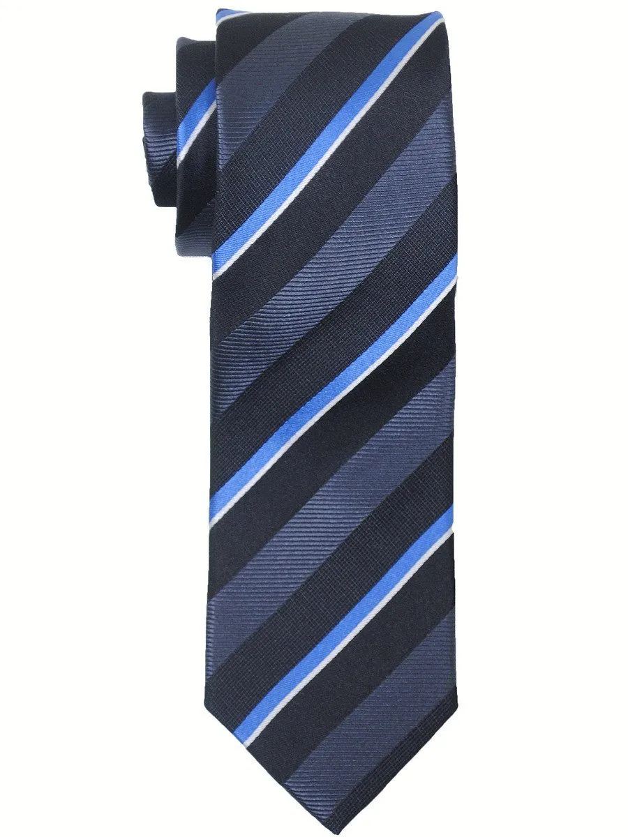 Boy's Tie 17450 Black/Charcoal/Blue