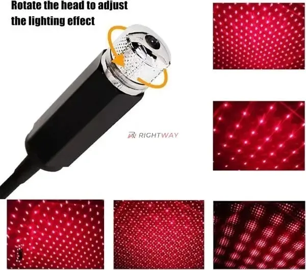 Car Roof Projector| USB | Portable | Adjustable LED Star Light