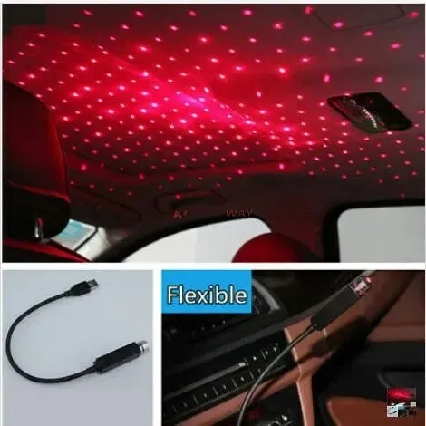 Car Roof Projector| USB | Portable | Adjustable LED Star Light