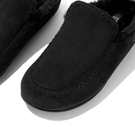 Chrissie II Suede Slipper in Black