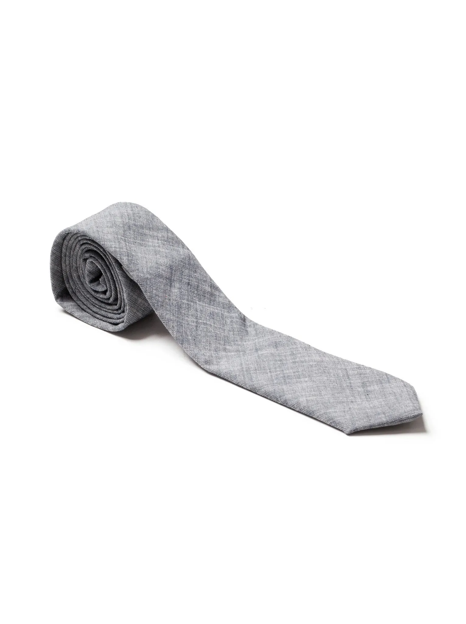 Cotton Tie Navy Chambray