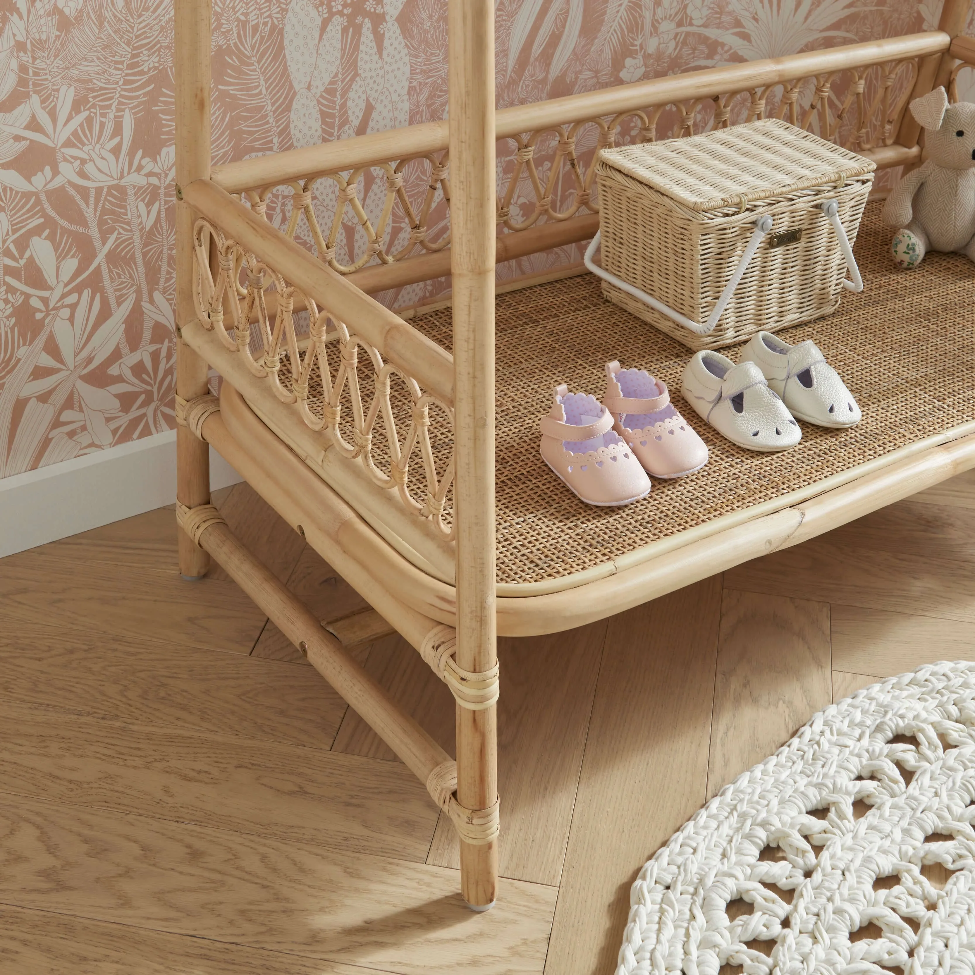 Cuddleco Aria Clothes Rail - Rattan