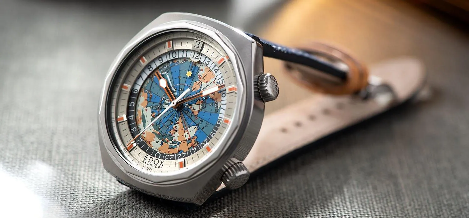 Edox Geoscope World Timer 1970s