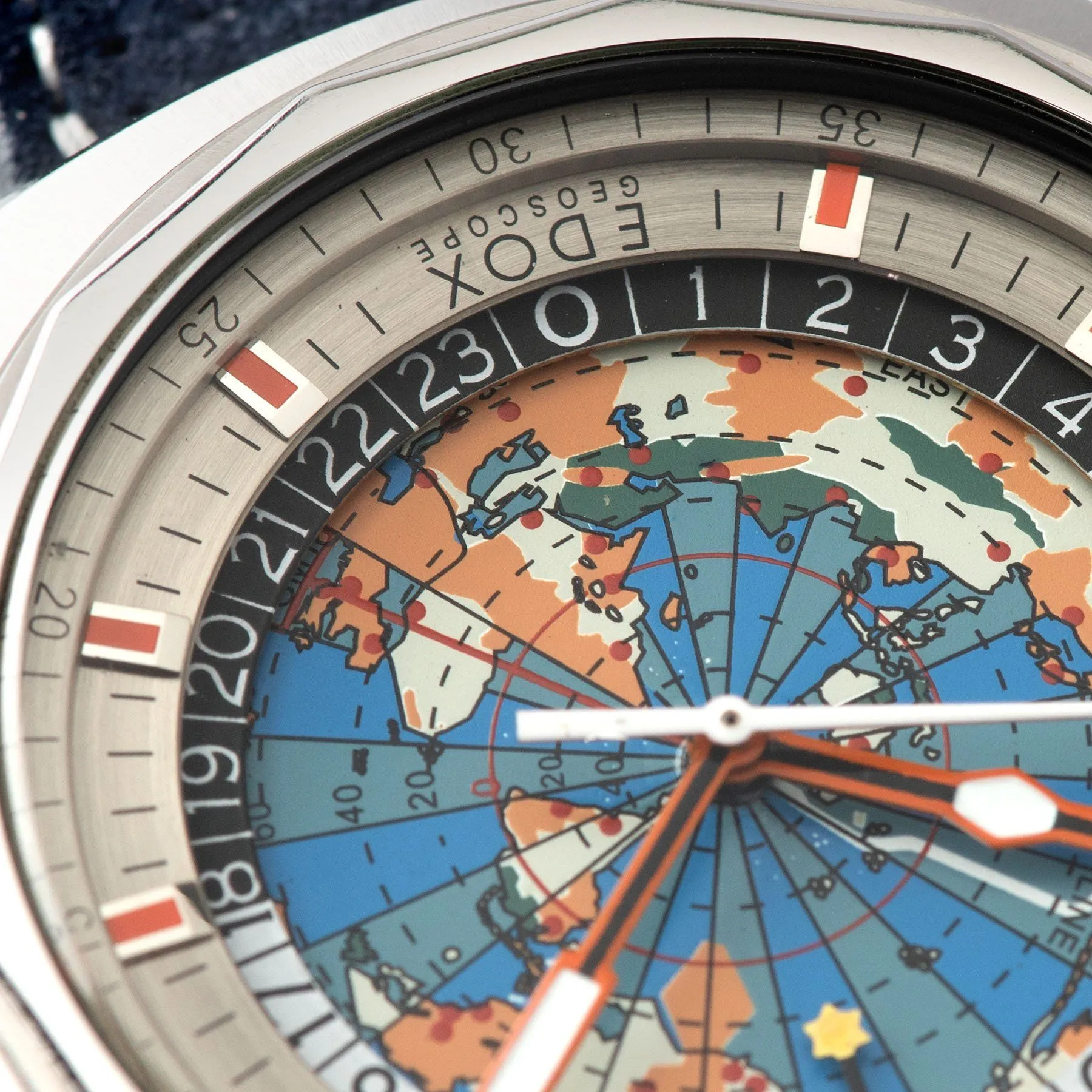 Edox Geoscope World Timer 1970s