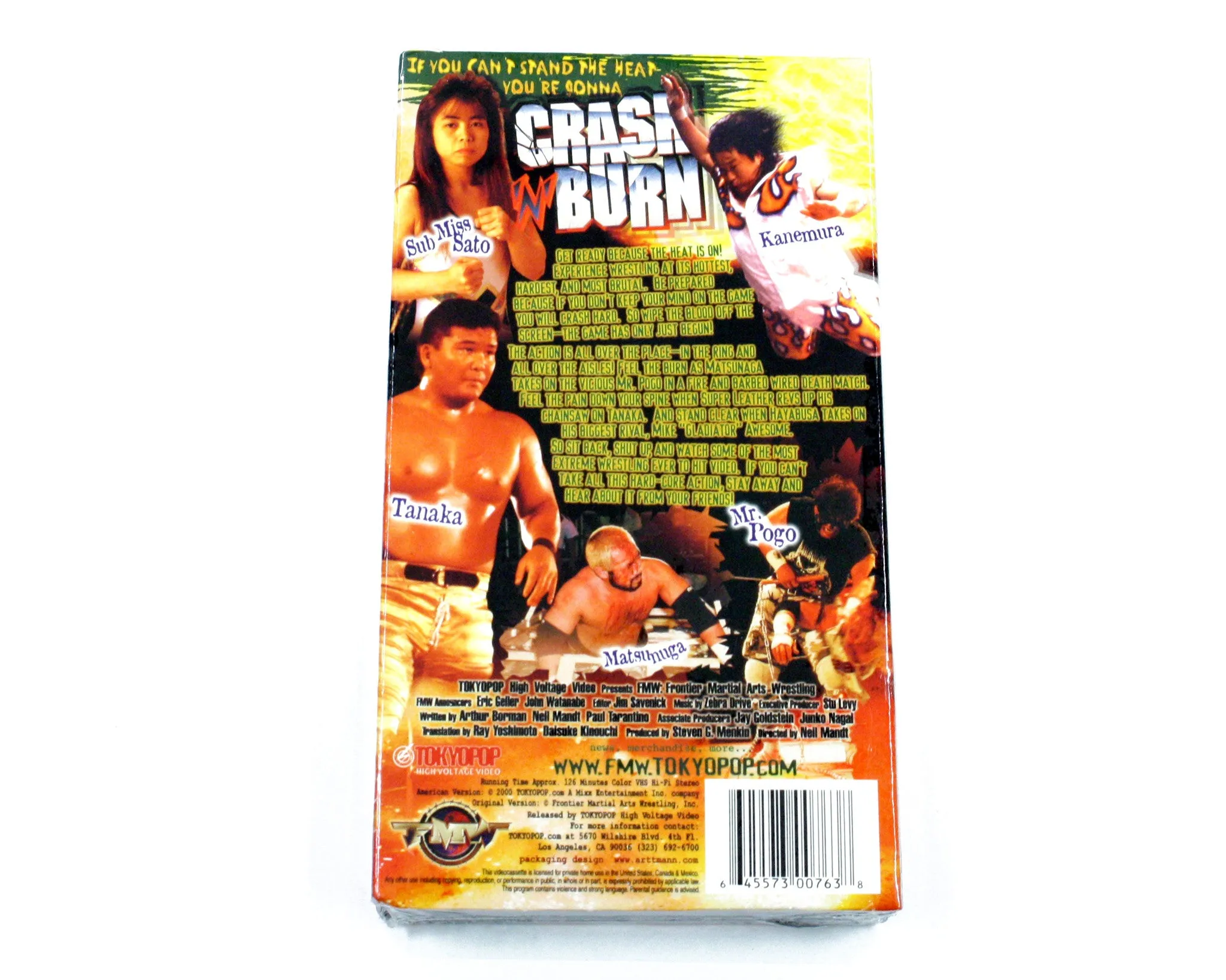 FMW CRASH AND BURN VHS TAPE