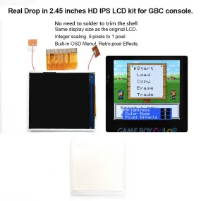 Game Boy Color Drop In 2.45" IPS Kit with OSD - Hispeedido