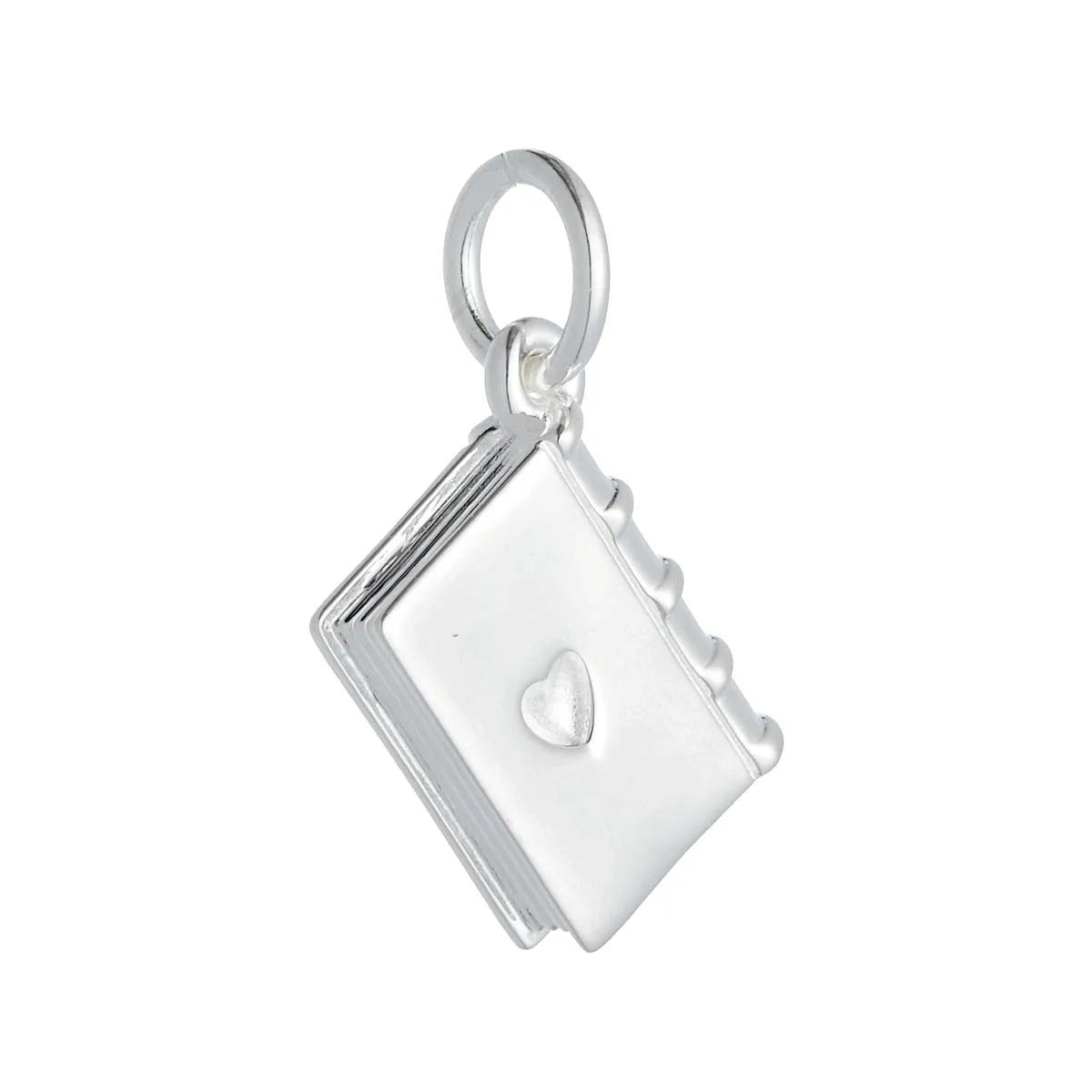 Hardback Book Personalised Silver Charm