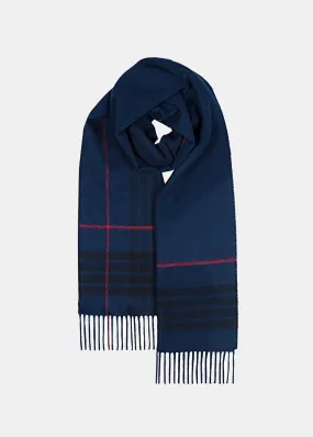 Oversized Lambswool Scarf Mackay Blue