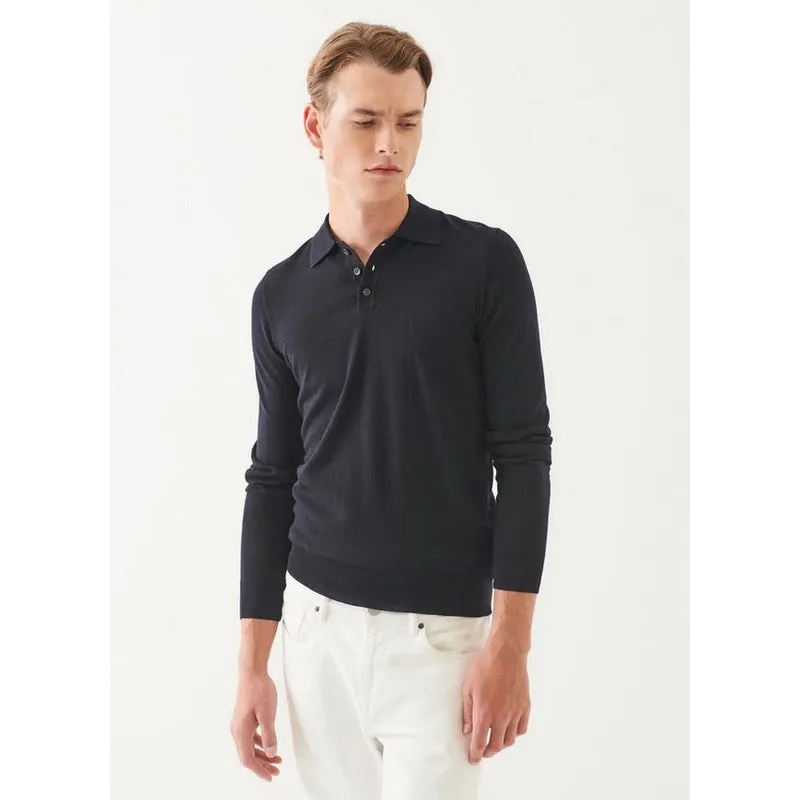 Patrick Assaraf | Extra-Fine Merino Button Polo (2 Colors)