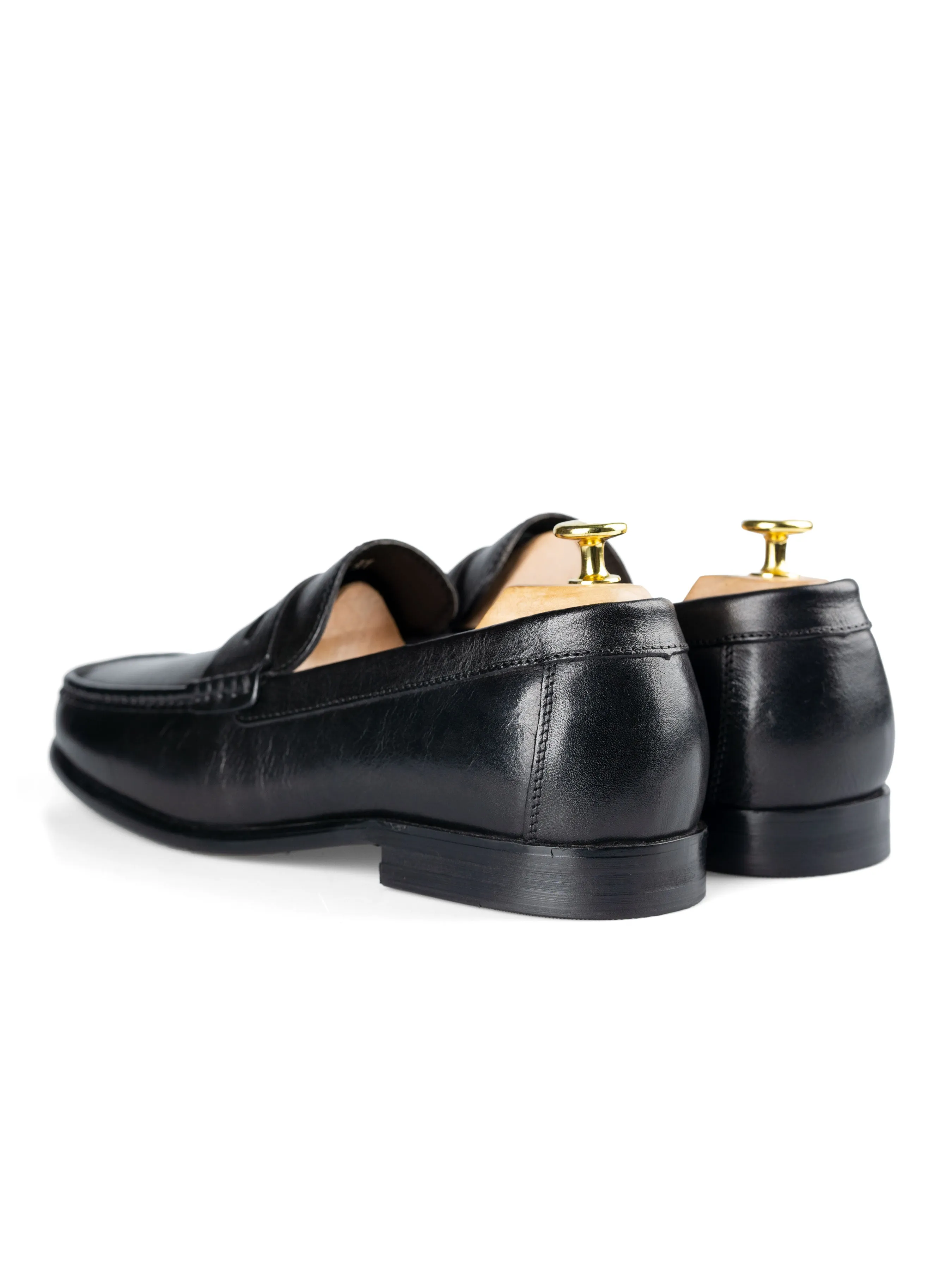 Penny Moccasin Loafer - Solid Black