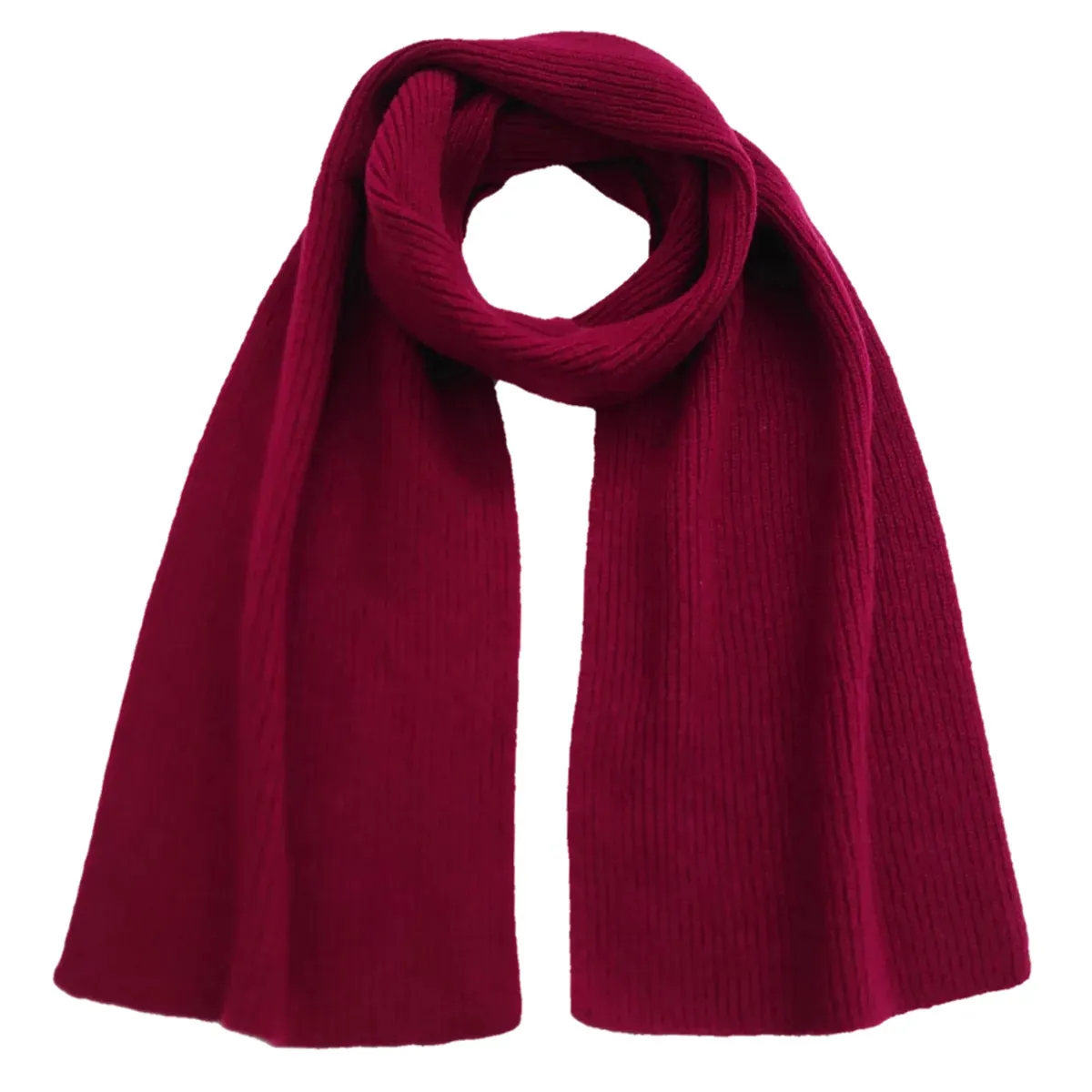 Scottish Cashmere Ribbed Scarves