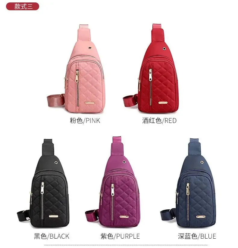 Simple chest bag & Gym bag small sling backpack, large capacity, waterproof, with headphone jack 1212