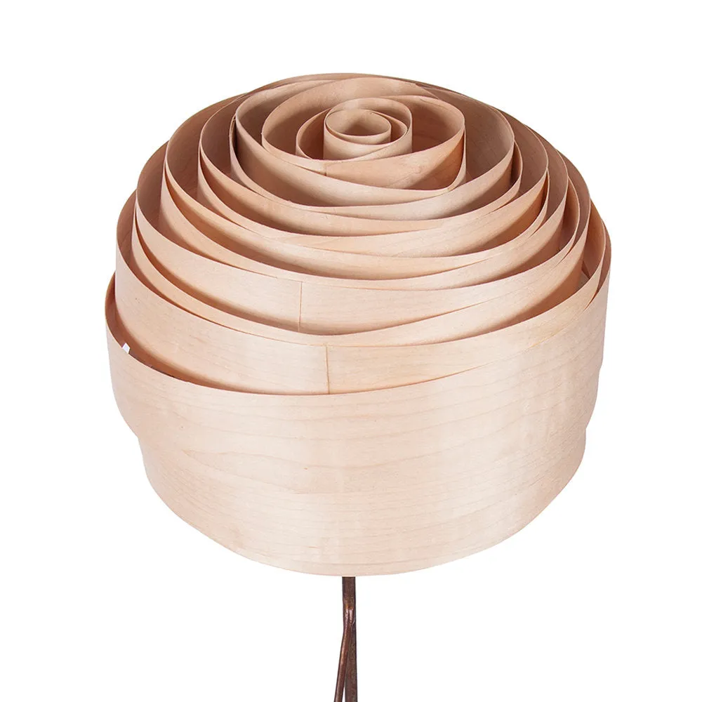 Studio Vayehi Roza Wood Veneer Floor Lamp