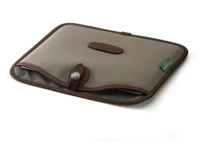 Tablet Slip - Sage FibreNyte / Chocolate Leather